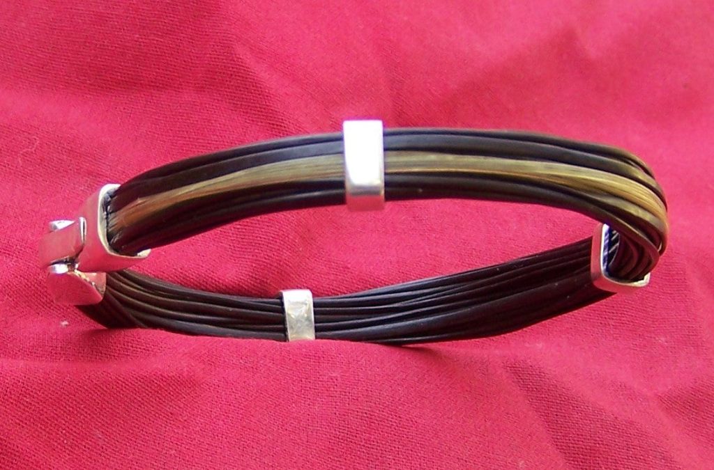 A beautiful and rare elephant and giraffe hair bracelet. Is it lucky? You tell me. Put one on your wrist today and tell me if your luck changes. - SQ