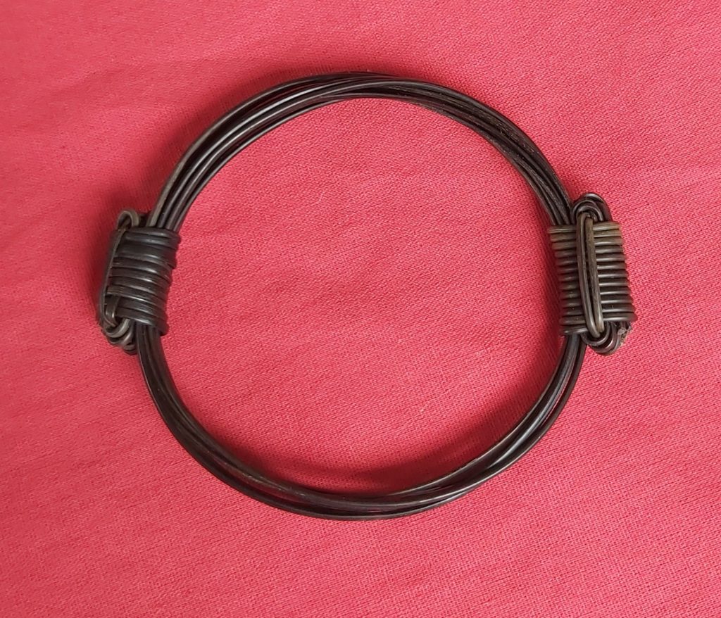 JET13 5 Hair Thickest elephant hair bracelet 3.5" diameter
