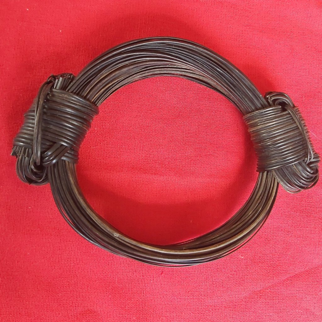 VB8 2 Knot very bulky elephant hair bracelet 3.5" max. Diameter