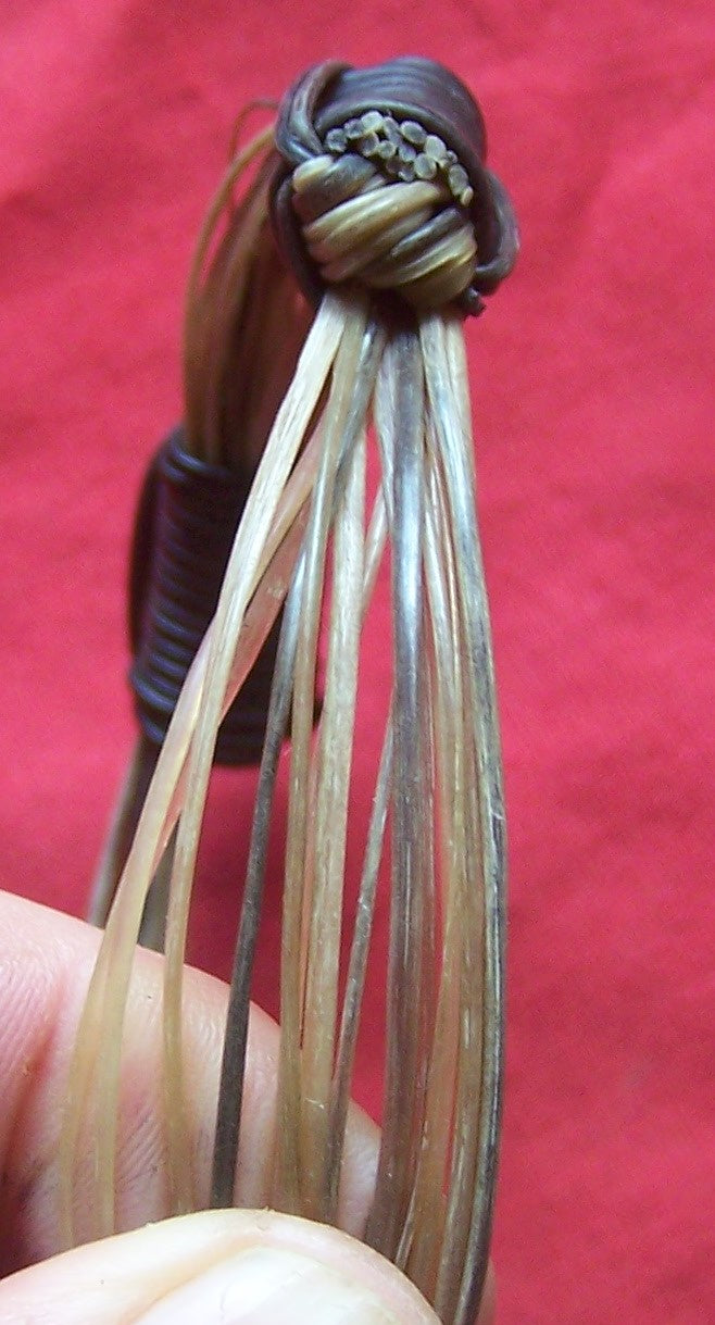 Up close and personal with the lovely hues of white elephant hair and light brown elephant hair that make up the exquisitely unique BB6.