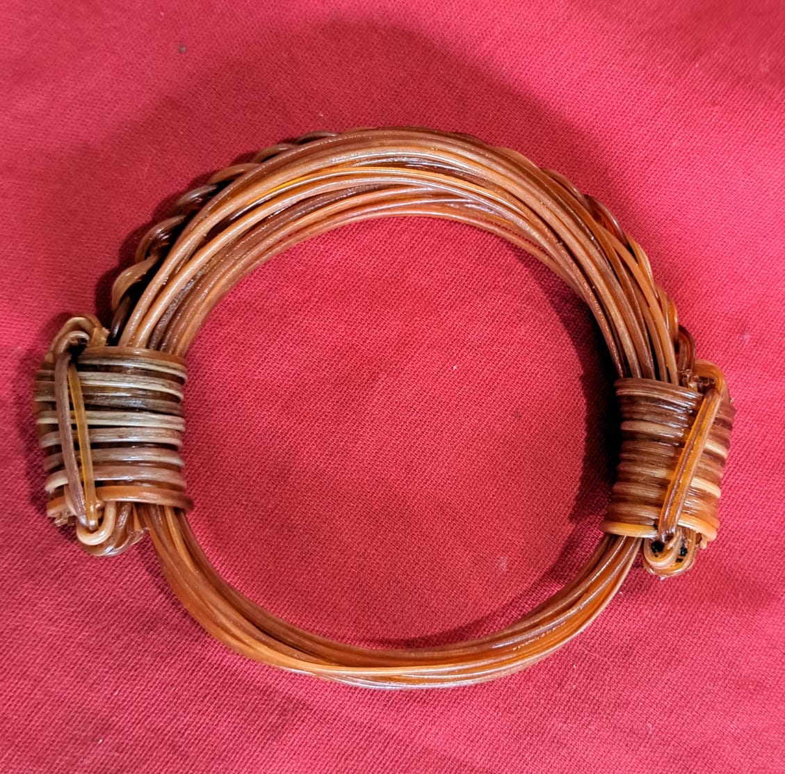 JEAR9 "Francis Cary" Orange/White elephant hair bracelet