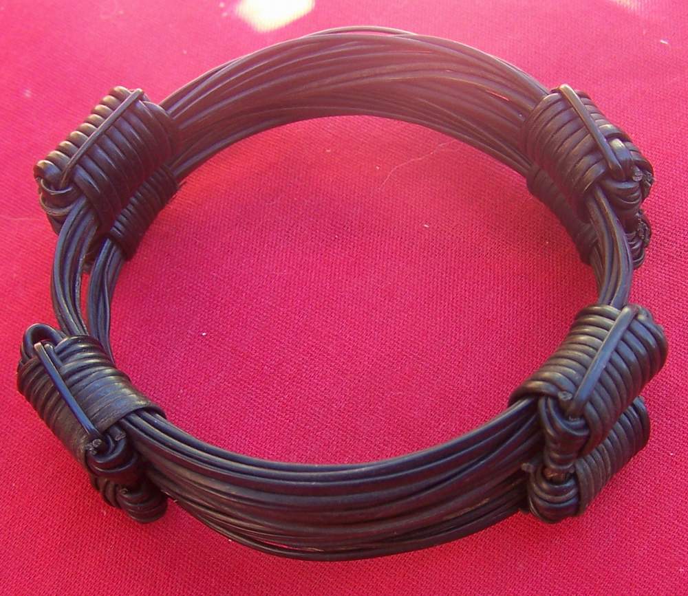 2X4 knot bracelets joined at the knot. Nice bulky elephant hair bracelet. - JRR