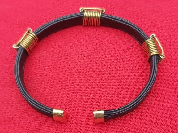 LEE#5G Gold Knot Elephant Hair Bracelet