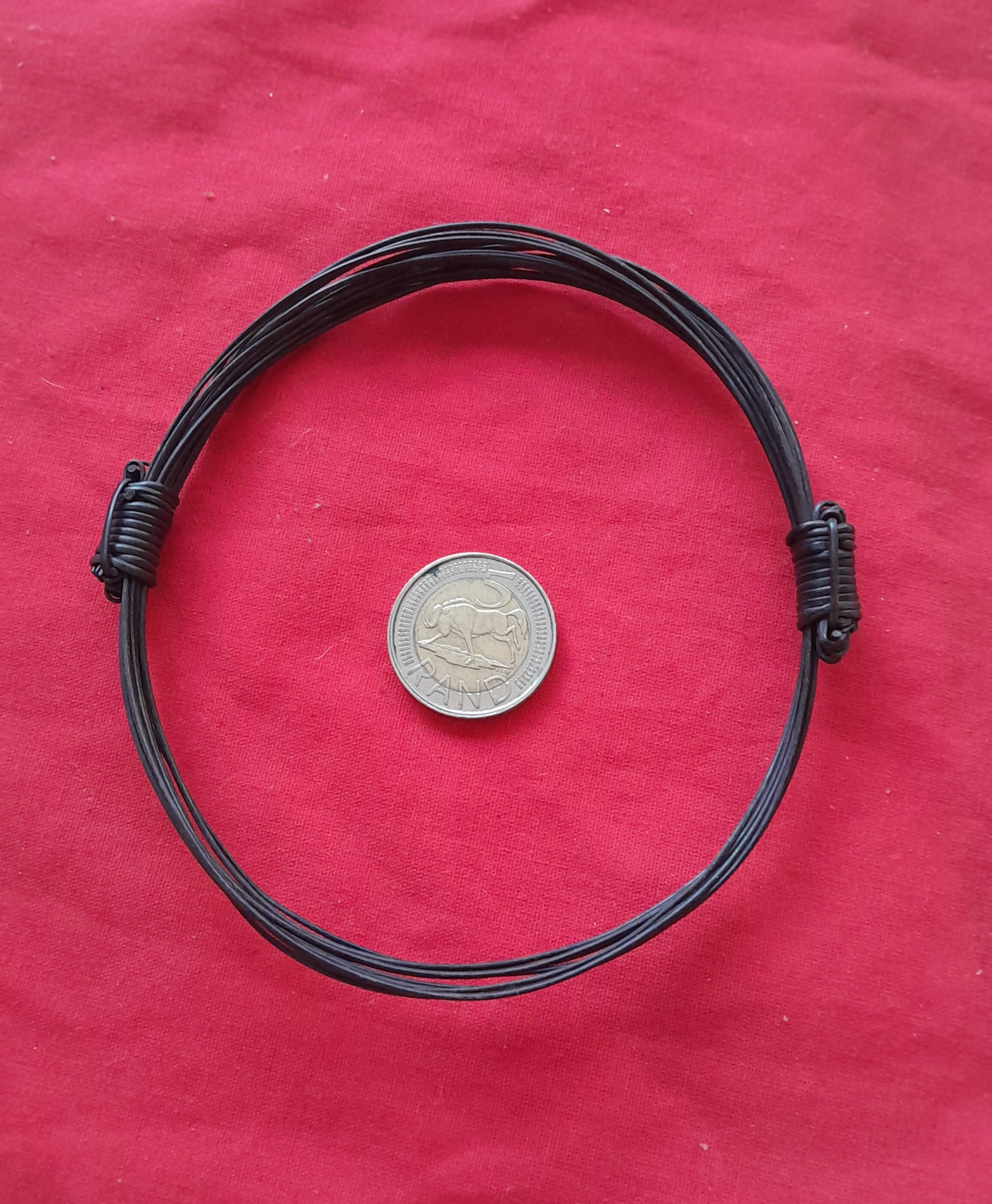 AB1 Genuine elephant hair ankle bracelet - Image 2