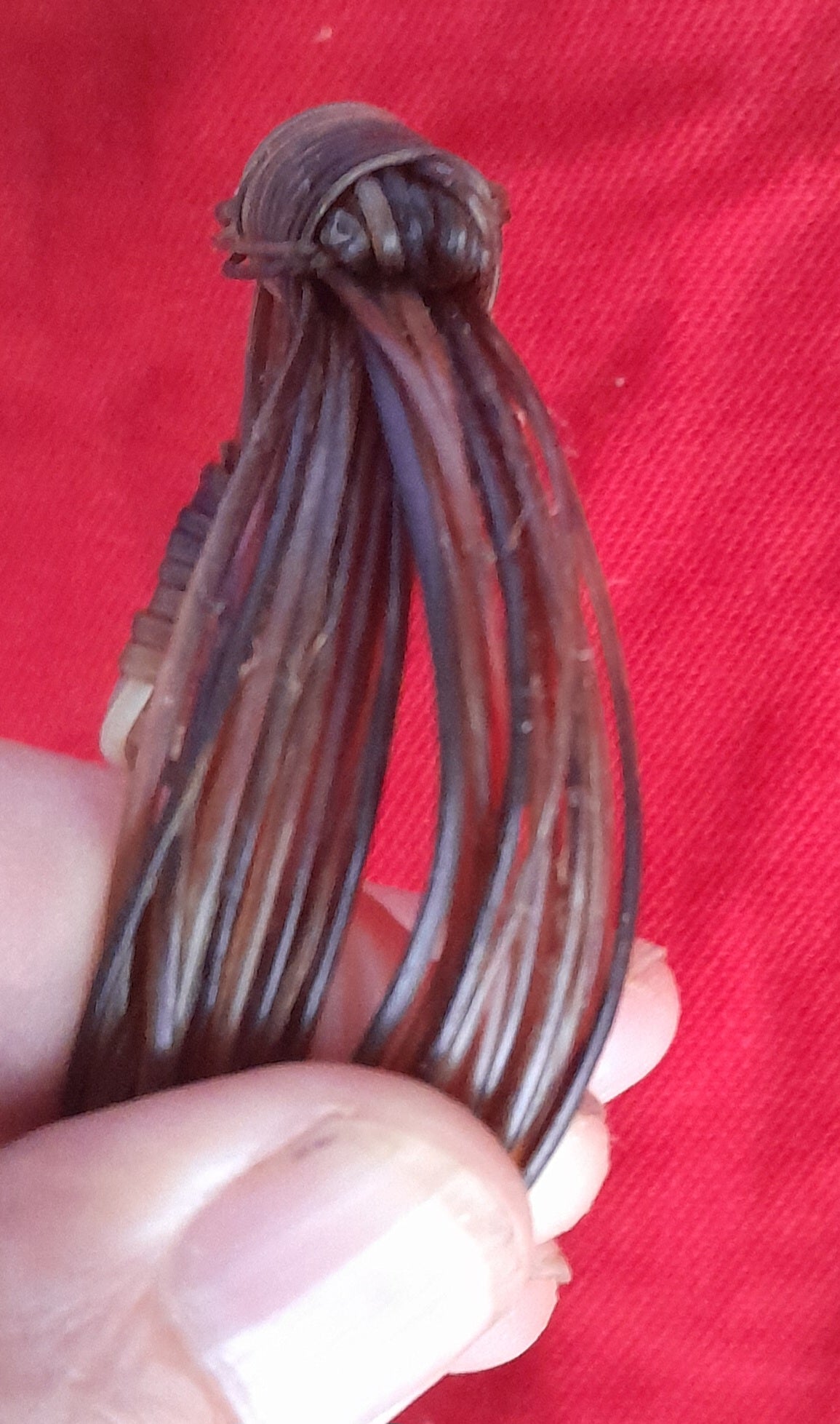 JEB52 Light/dark brown hair. Large knots - Image 3