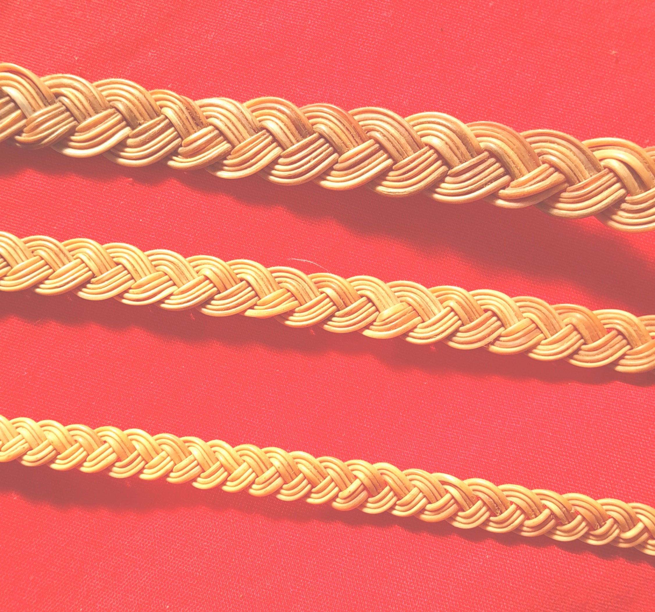 WPB Plain elephant white hair braids, various widths, no clasp - Image 3
