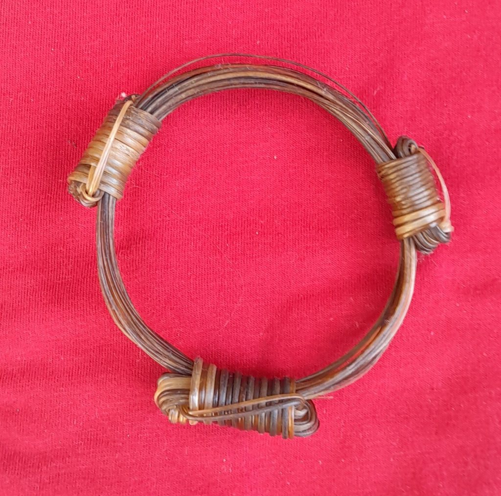 MC8 Multi color Elephant hair bracelet max. Diam 3.5"