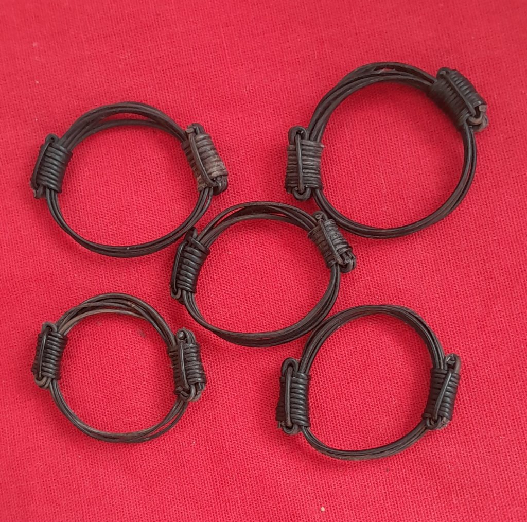 BB45 Save $830 Lot x 5 sliding knot 4 elephant hair bracelet