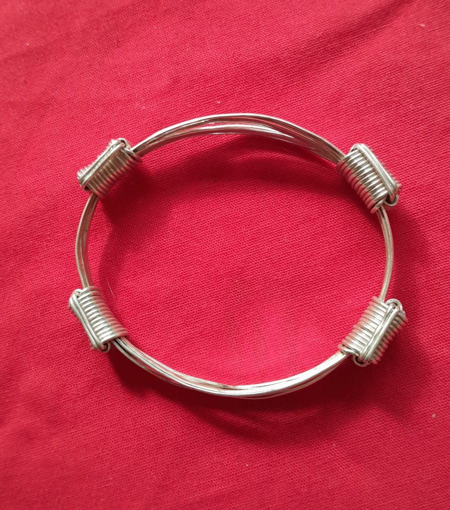 TBA1 925 sterling silver bracelet in classic elephant hair bracelet style