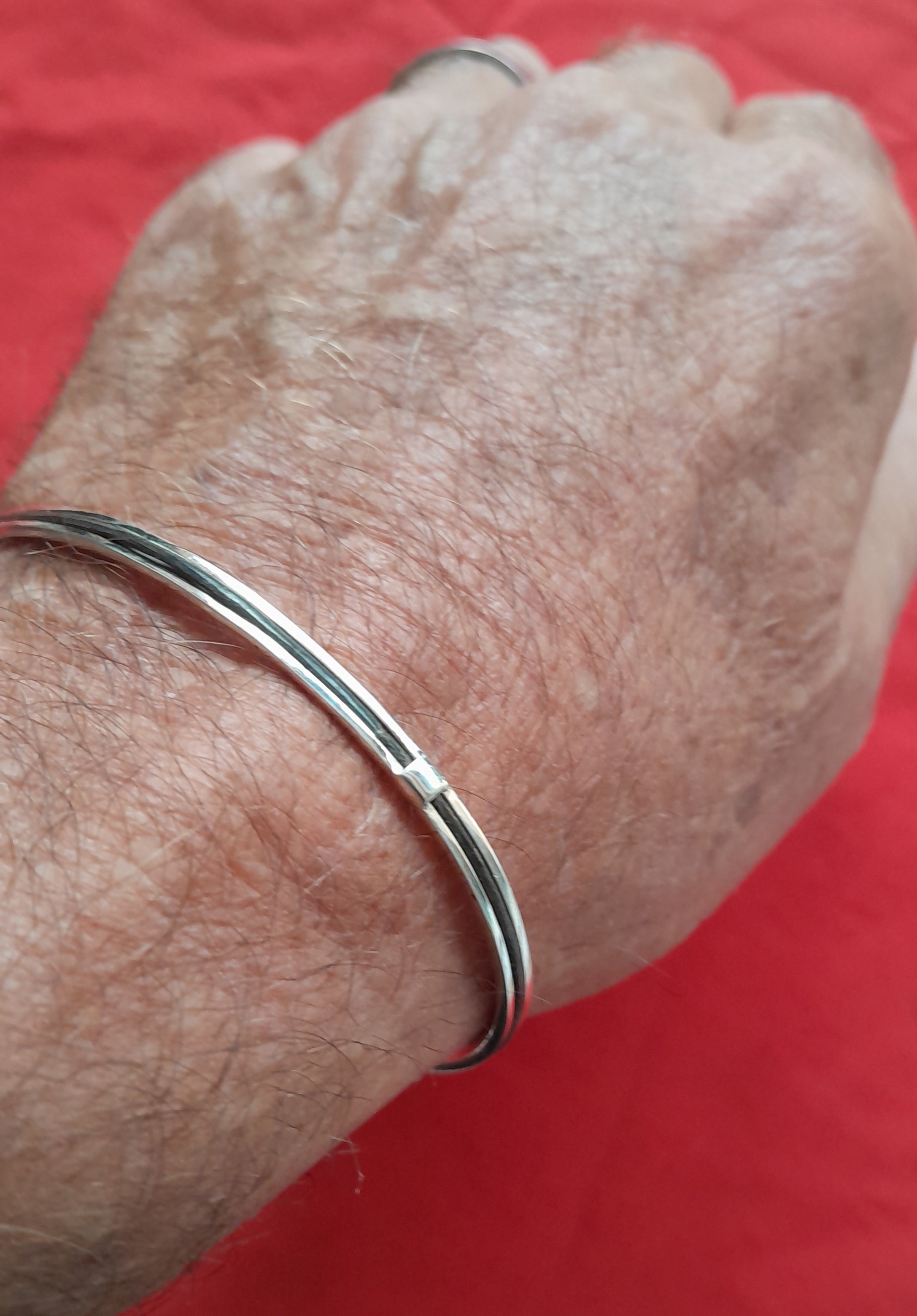 Lee1SP Elephant hair and 925 sterling silver bracelet - Image 3