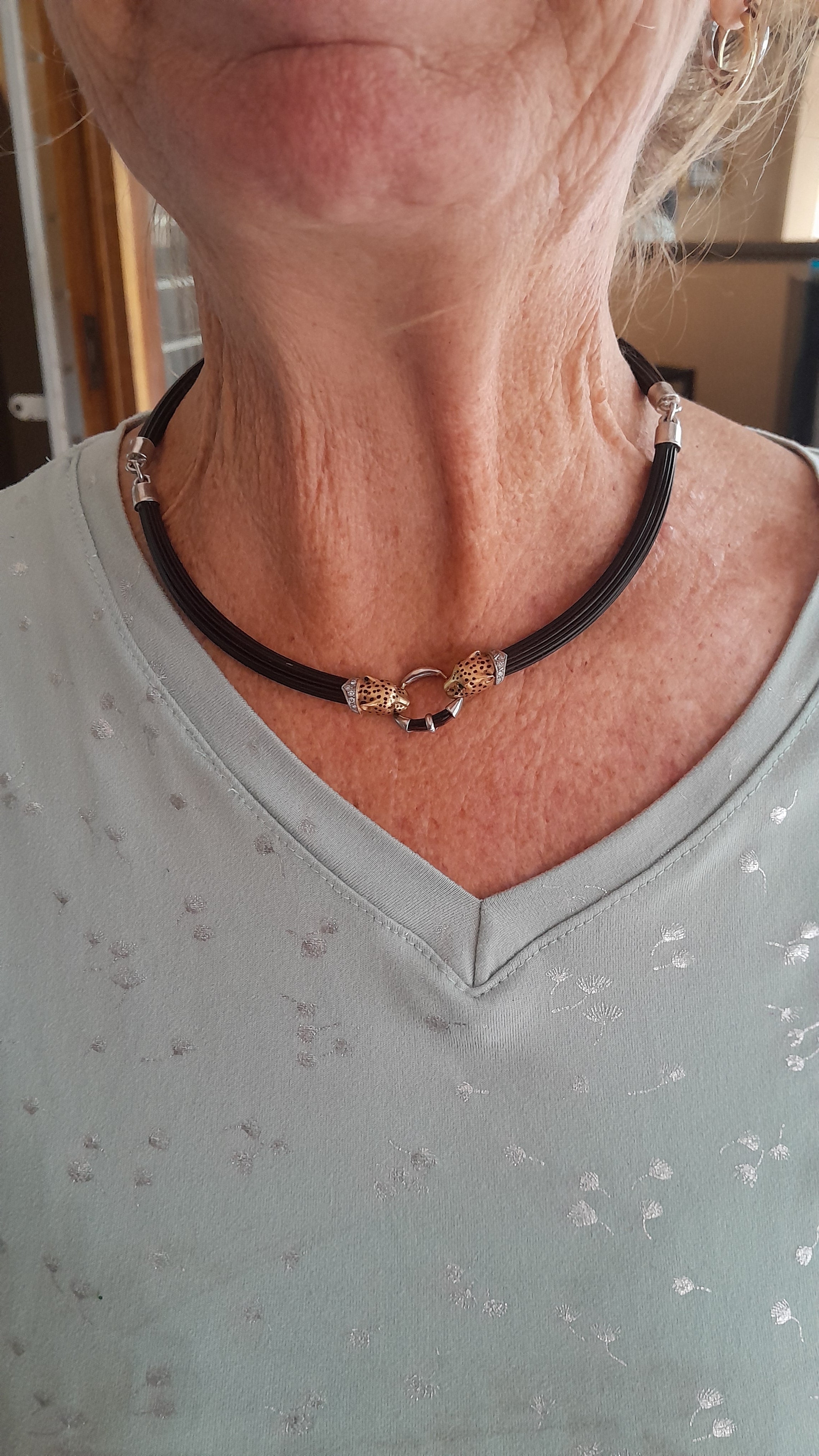 NEC1 Elephant hair necklace. - Image 3