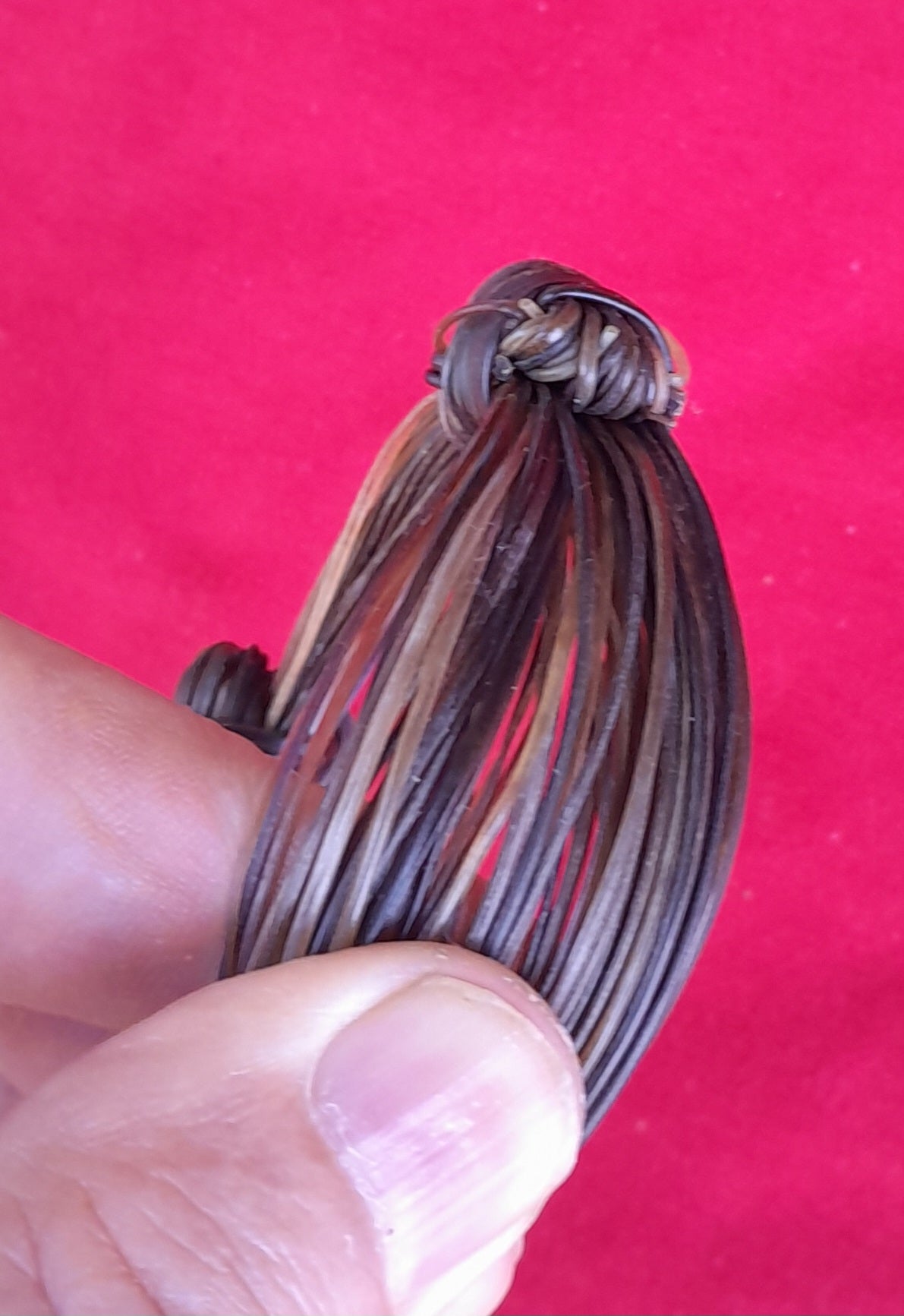 JEB8 Nice dark brown elephant hair bracelet. - Image 2