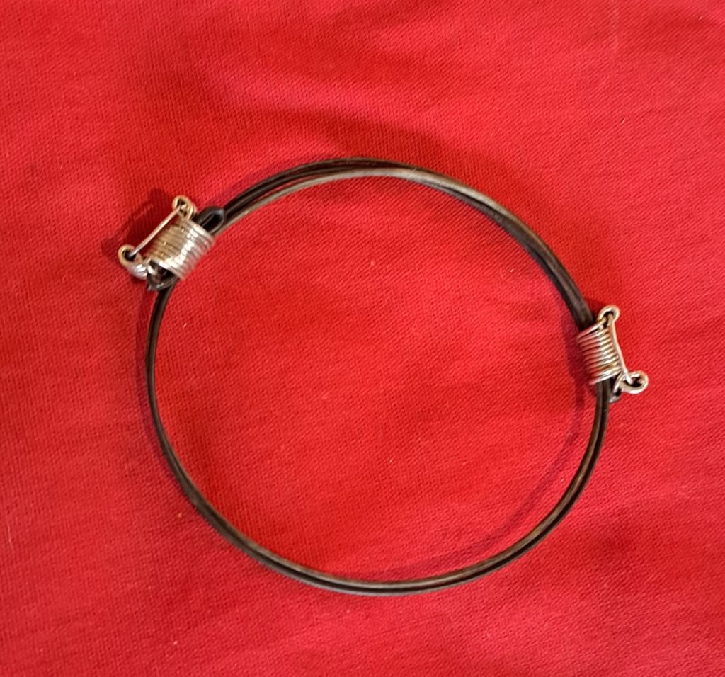 SK8 2 Knot Silver Elephant 2 Hair Bracelet